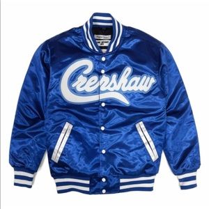 COPY - 💎 Kobe Bryant Headgear Classic Crenshaw Satin Jacket - Royal Size: XL 💎